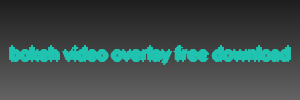 bokeh video overlay free download